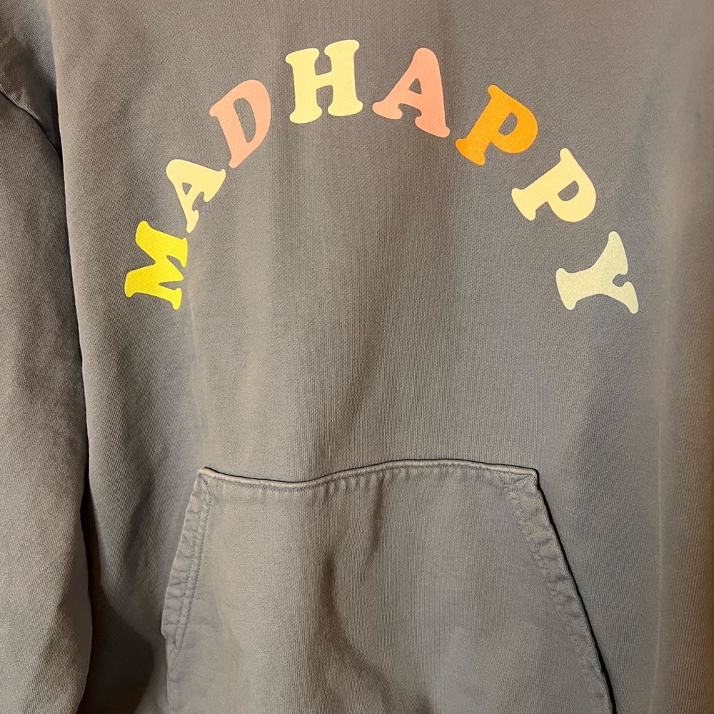 Madhappy Light Blue Hoodie with Colorful Lettering - Picture 4 of 9